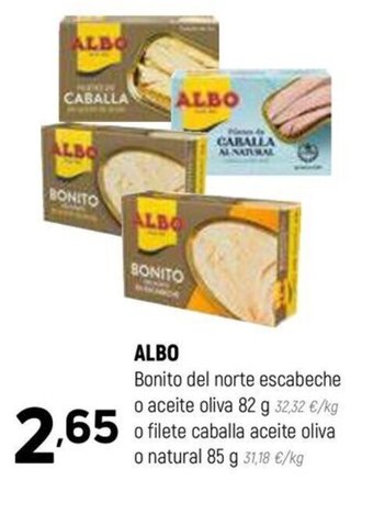 Coviran ALBO Bonito del norte escabeche o aceite oliva 82 g oferta