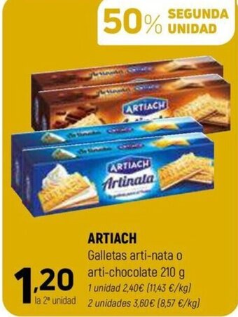 Coviran ARTIACH Galletas arti-nata o arti-chocolate 210 g oferta