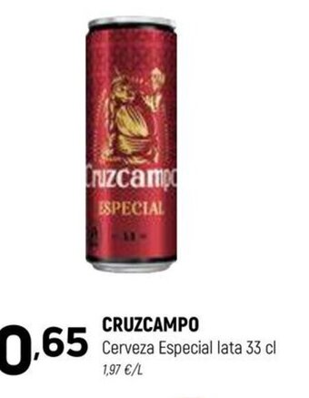 Coviran CRUZCAMPO Cerveza Especial lata 33 cl oferta