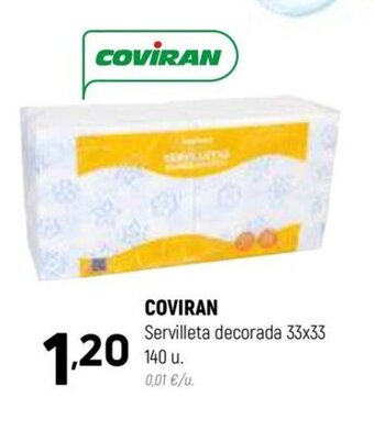 Coviran COVIRAN Servilleta decorada 33x33 oferta