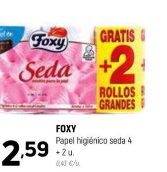 Coviran FOXY Papel higiénico seda oferta
