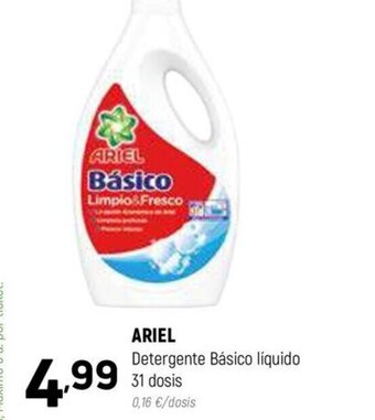 Coviran ARIEL Detergente Básico líquido 31 dosis oferta