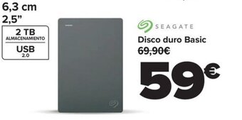 Carrefour SEAGATE Disco duro Basic oferta