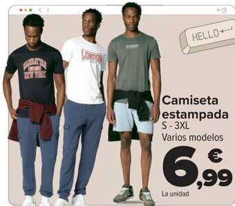 Carrefour Camiseta estampada oferta