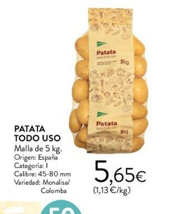 Hipercor PATATA TODO USO oferta