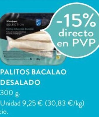 Hipercor PALITOS BACALAO DESALADO oferta