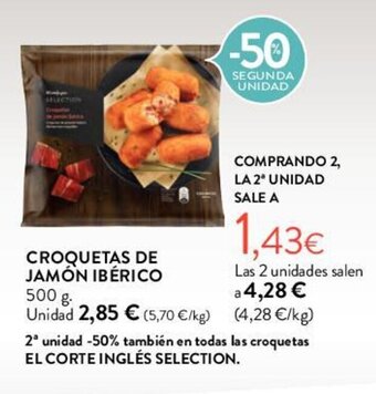 Hipercor CROQUETAS DE JAMÓN IBÉRICO oferta