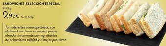 Hipercor SÁNDWICHES SELECCIÓN ESPECIAL oferta