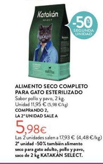 Hipercor ALIMENTO SECO COMPLETO PARA GATO ESTERILIZADO oferta