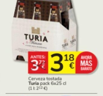 Consum Cerveza tostada Turia oferta