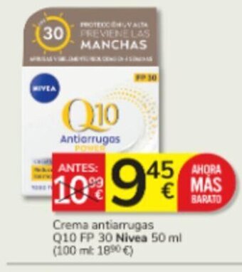 Consum Crema antiarrugas Q10 FP 30 Nivea 50 ml oferta