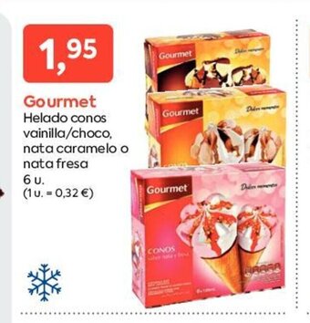 Suma Supermercados Gourmet Helado conos vainilla choco oferta
