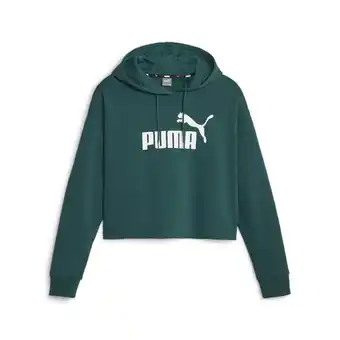 Decathlon Sudadera con capucha mujer essentials cropped logo puma oferta