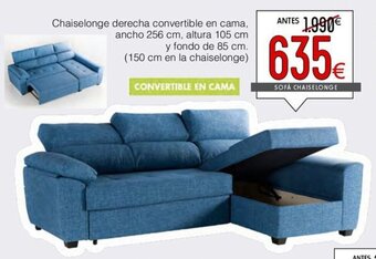 Atrapamuebles Chaiselonge derecha convertible en cama oferta