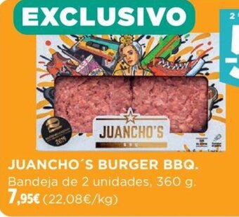 Hipercor JUANCHO'S BURGER BBQ oferta