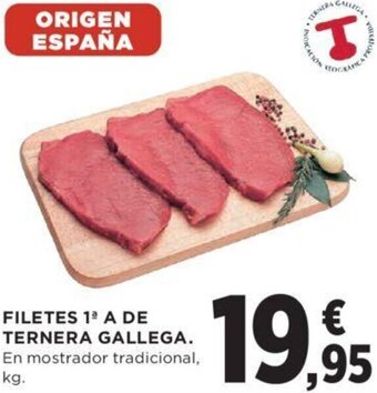 Hipercor FILETES 1 A DE TERNERA GALLEGA oferta