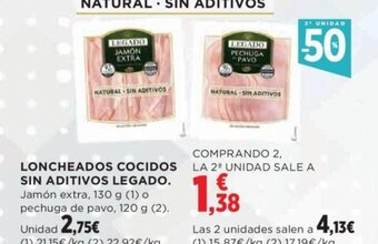 Hipercor LONCHEADOS COCIDOS SIN ADITIVOS LEGADO. oferta
