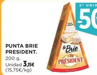 Hipercor PUNTA BRIE PRESIDENT. oferta