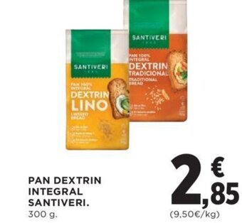 Hipercor PAN DEXTRIN INTEGRAL SANTIVERI. oferta
