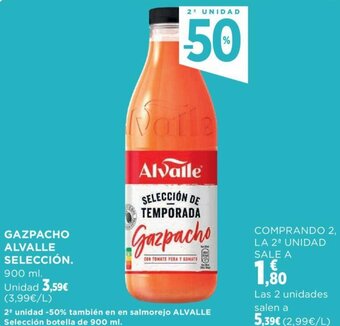 Hipercor GAZPACHO ALVALLE SELECCIÓN. oferta