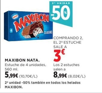 Hipercor MAXIBON NATA. oferta