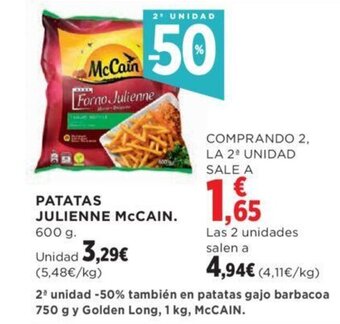 Hipercor PATATAS JULIENNE MCCAIN. 600 g. oferta