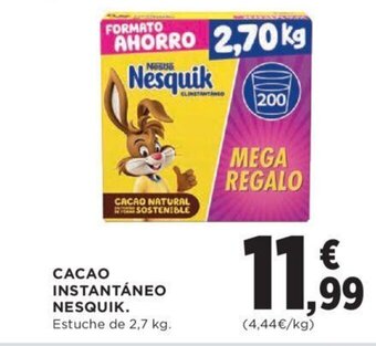 Hipercor CACAO INSTANTÁNEO NESQUIK. oferta