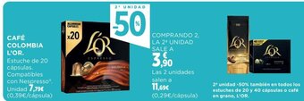 Hipercor CAFÉ COLOMBIA L'OR. oferta