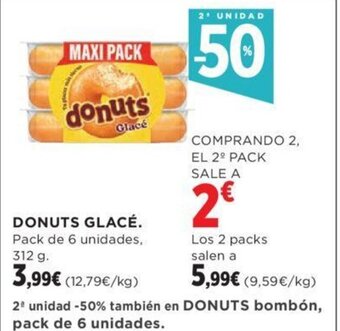 Hipercor DONUTS GLACÉ oferta