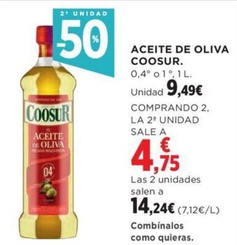 Hipercor ACEITE DE OLIVA COOSUR. oferta