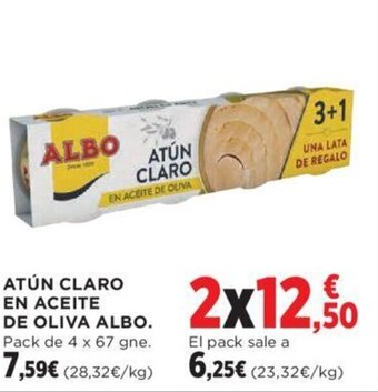 Hipercor ATÚN CLARO EN ACEITE DE OLIVA ALBO. oferta