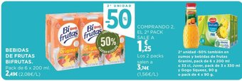 Hipercor BEBIDAS DE FRUTAS BIFRUTAS. oferta