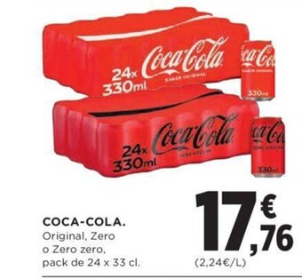 Hipercor COCA-COLA. Original, Zero oferta