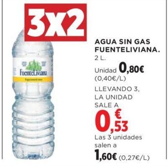 Hipercor AGUA SIN GAS FUENTELIVIANA. oferta