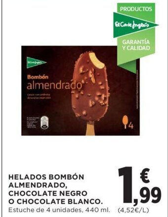 Hipercor HELADOS BOMBÓN ALMENDRADO, CHOCOLATE NEGRO oferta