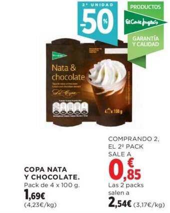 Hipercor COPA NATA Y CHOCOLATE. oferta
