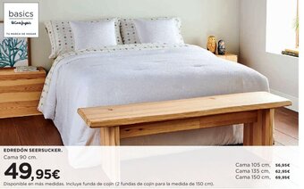 Hipercor EDREDÓN SEERSUCKER. Cama 90 cm. oferta