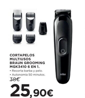 Hipercor CORTAPELOS MULTIUSOS BRAUN GROOMING oferta