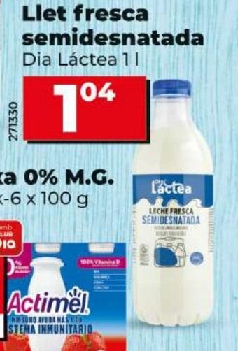 Dia Llet fresca semidesnatada oferta
