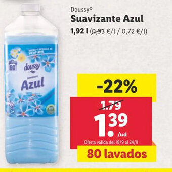 Lidl Doussy Suavizante Azul oferta