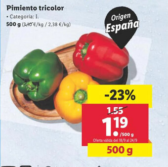 Lidl Pimiento tricolor oferta