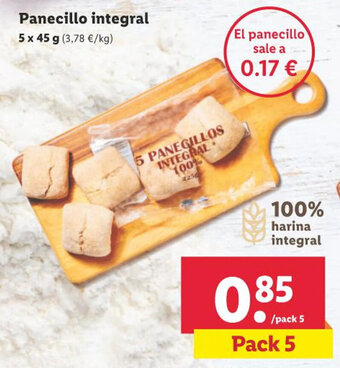 Lidl Panecillo integral oferta