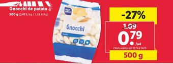 Lidl Gnocchi de patata 500 g oferta