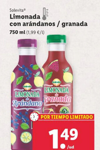 Lidl Solevita Limonada 750 ml oferta