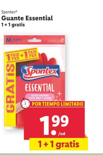Lidl Spontex Guante Essential 1+1 gratis oferta