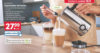 Lidl Espumador de leche oferta