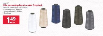 Lidl Hilo para máquina de coser Overlock oferta