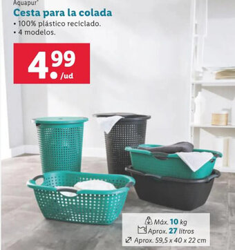 Lidl Cesta para la colada oferta