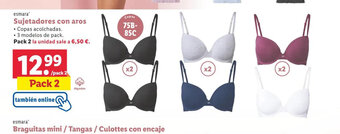 Lidl Sujetadores con aros oferta