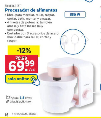 Lidl Procesador de alimentos oferta